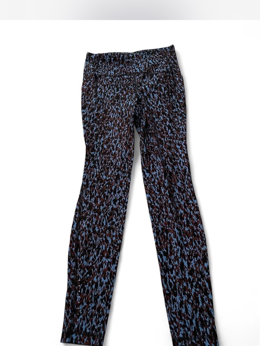 lululemon athletica Black and Blue Patterned Leggings